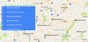 6 cities in Kentucky with ultrasound technician schools